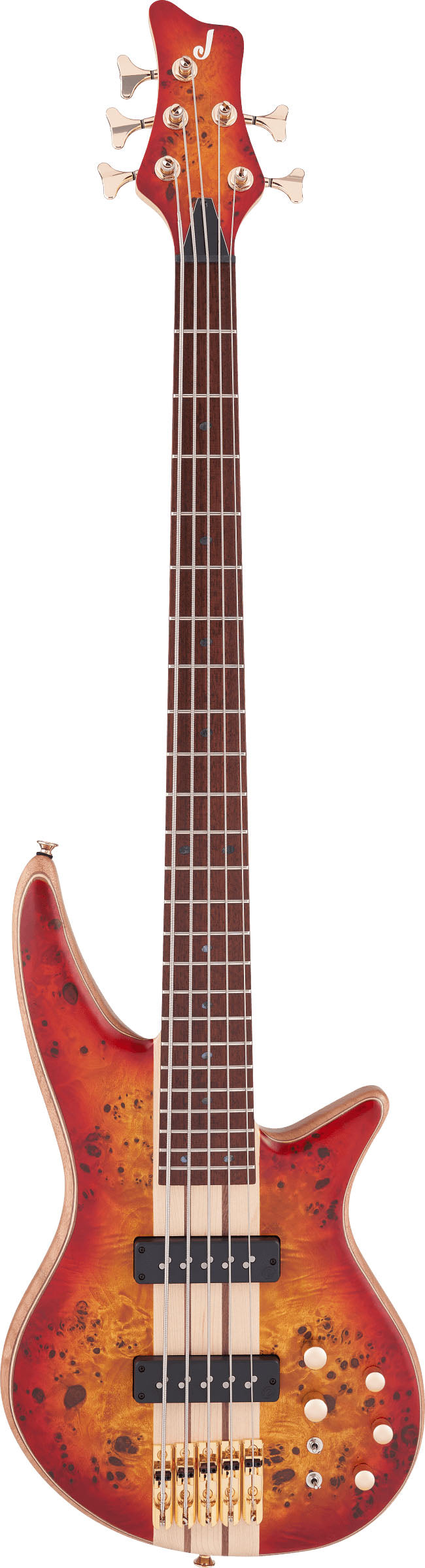 Jackson Pro Spectra Bass SBP V Caramelized Jt Bajo Eléctrico 5 Cuerdas Transparent Cherry Burst 1