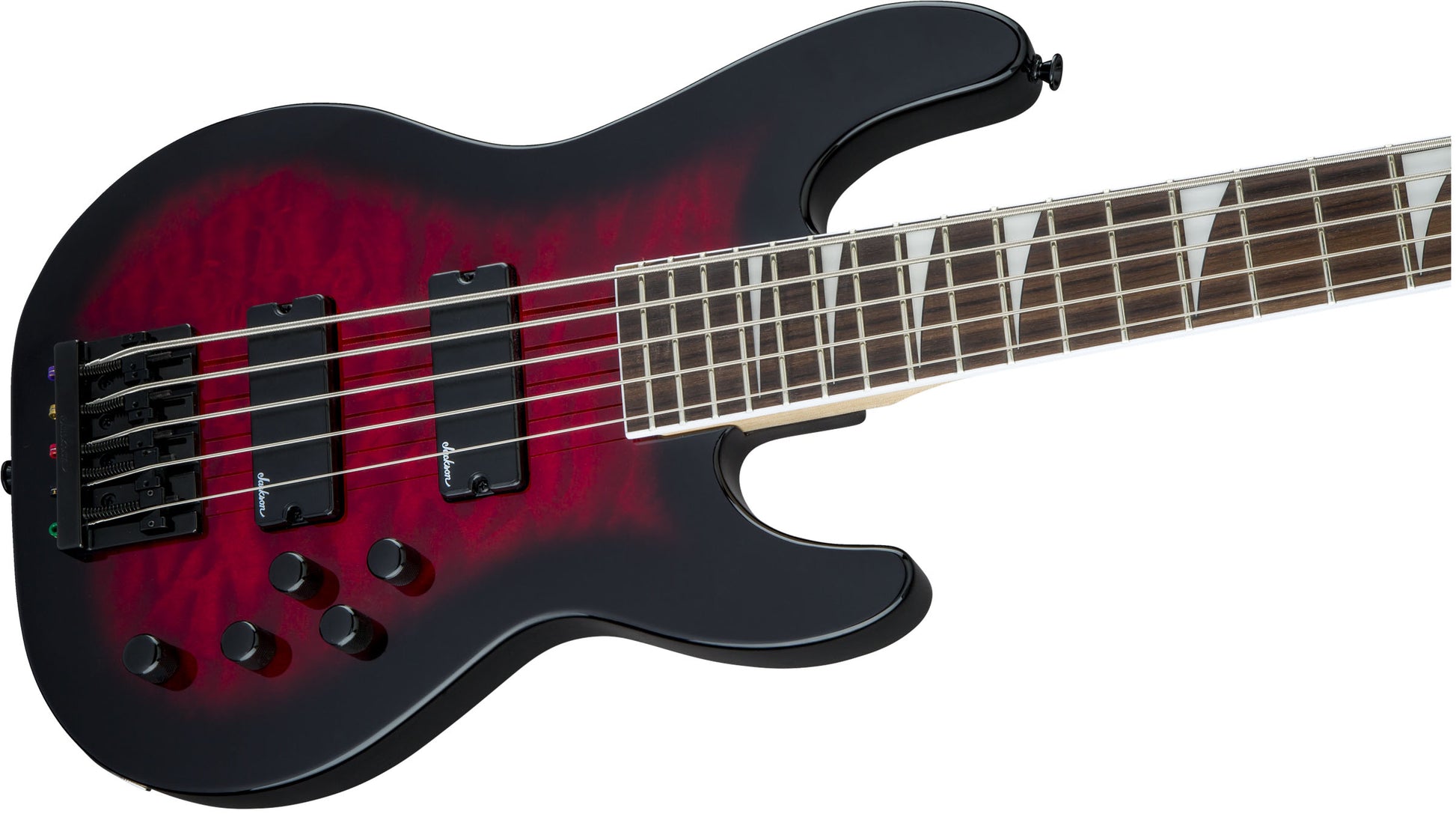 Jackson JS Concert Bass JS3VQ AM Bajo Eléctrico 5 Cuerdas Transparent Red Burst 5