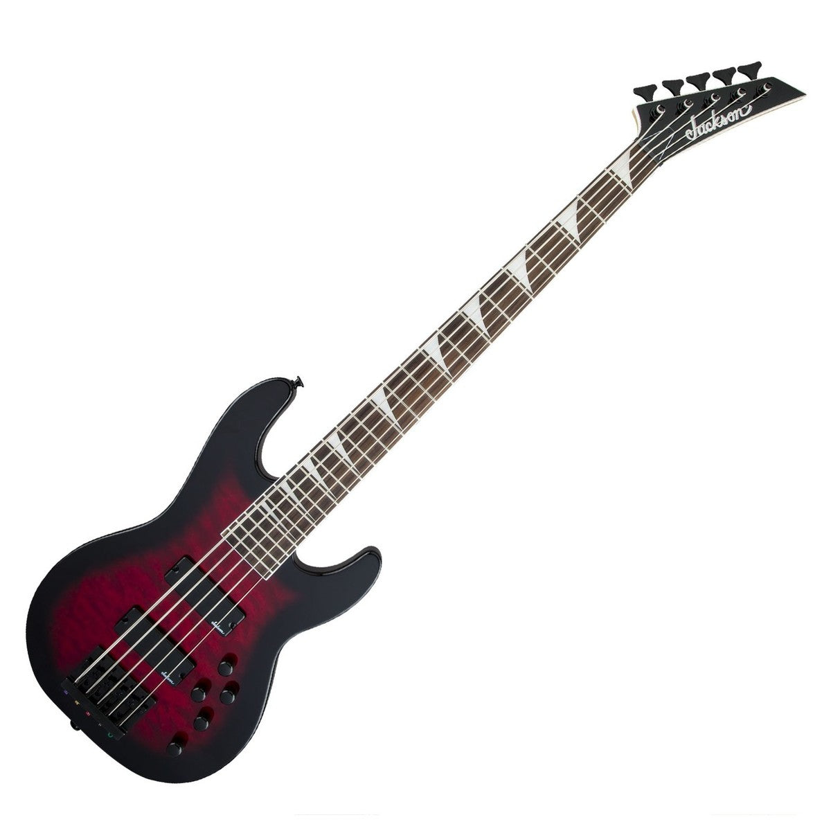 Jackson JS Concert Bass JS3VQ AM Bajo Eléctrico 5 Cuerdas Transparent Red Burst 9