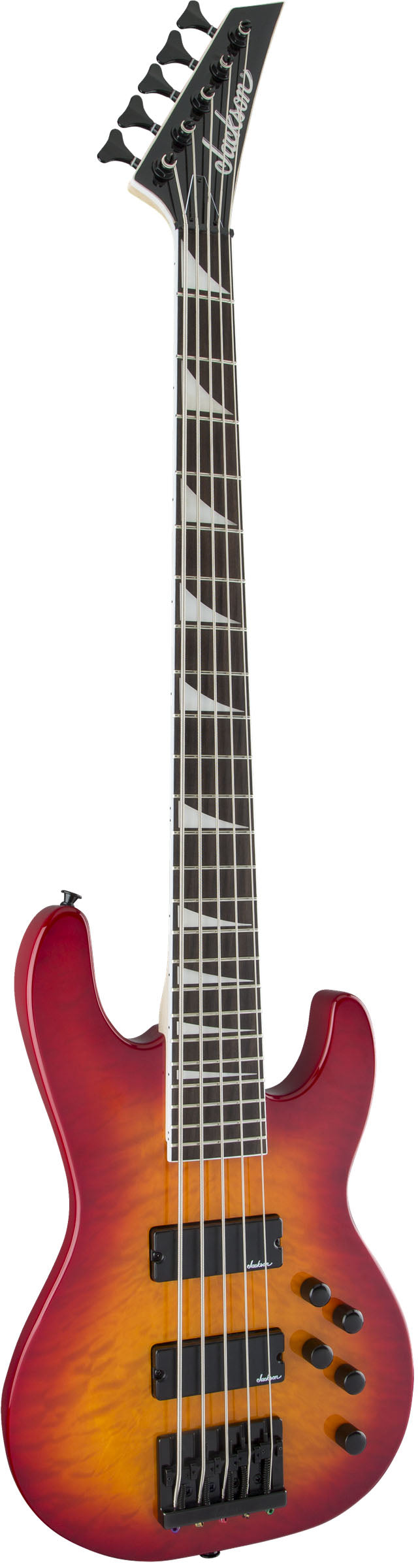 Jackson JS Concert Bass JS3VQ AM Bajo Eléctrico 5 Cuerdas Cherry Burst 2