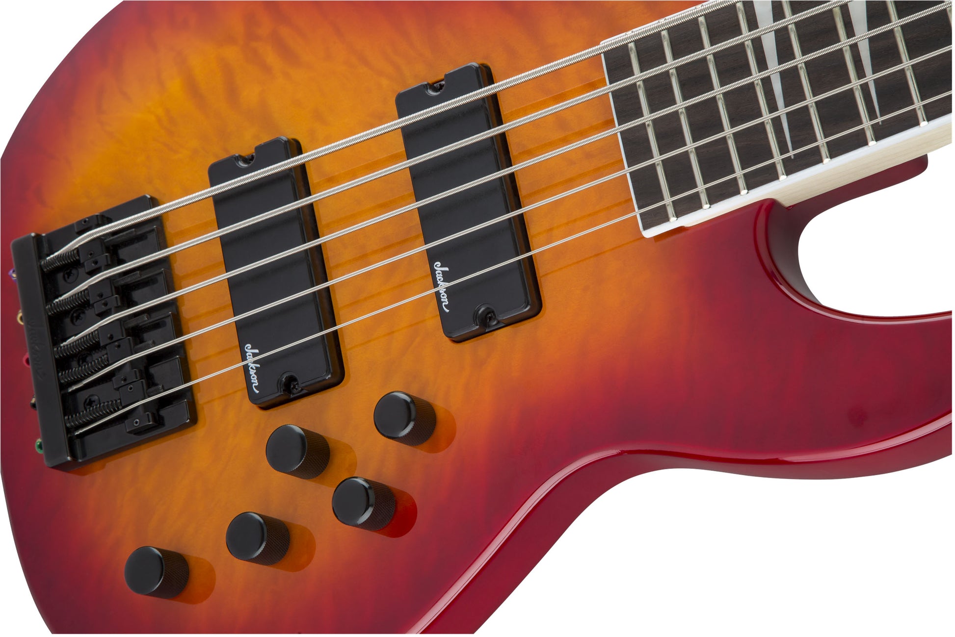 Jackson JS Concert Bass JS3VQ AM Bajo Eléctrico 5 Cuerdas Cherry Burst 6