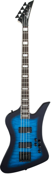 Jackson JS Kelly Bird JS3Q AM Guitarra Eléctrica Transparent Blue Burst 1