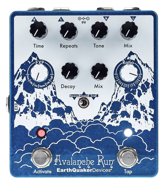 Earthquaker Devices Avalanche Run v2 Pedal Reverb Estéreo y Delay 1