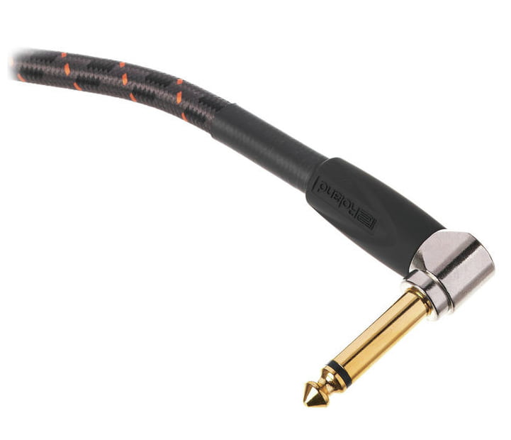 Roland RIC-G1AA Cable Instrumento Gold Series Jack Jack Angulados 30cm 3