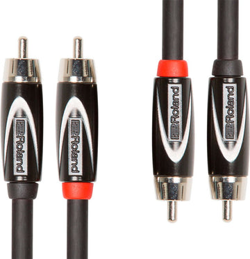 Roland RCC-3-2R2R Cable Doble Black Series 2XRCA 2XRCA 1 Metro 1