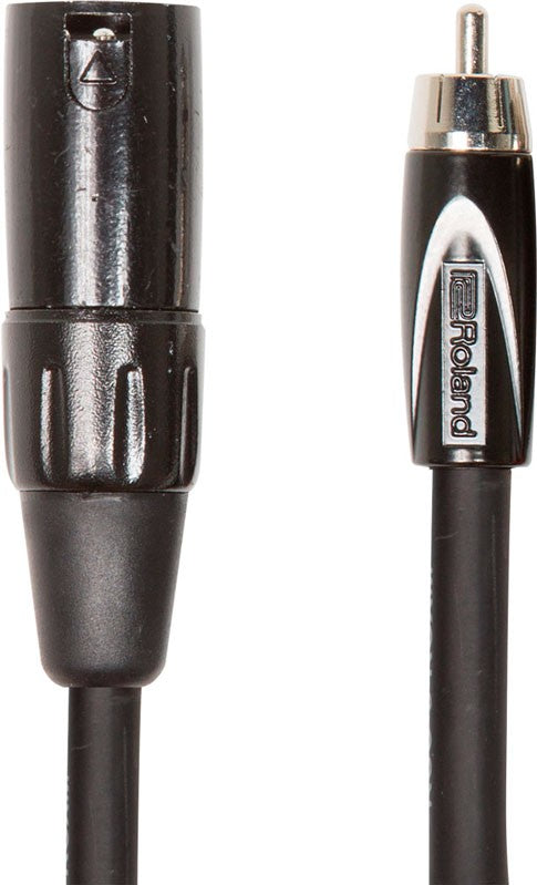 Roland RCC-5-RCXM Cable Black Series XLR Macho RCA 1.5 Metros 1