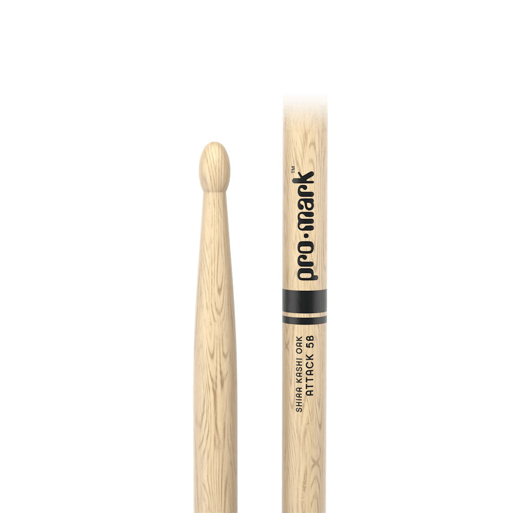 Pro Mark PW5BW Classic Attack Shira Kashi Oak Par Baquetas Batería 3