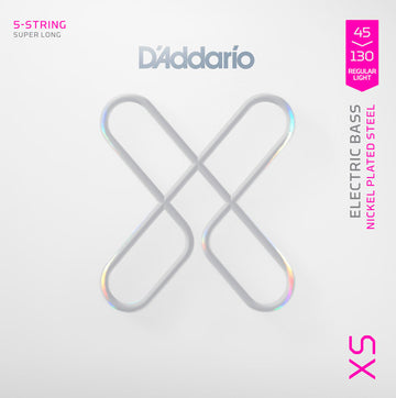 Daddario XSB45130SL Juego 5 Cuerdas Bajo Eléctrico Escala SuperLarga 45-130 1