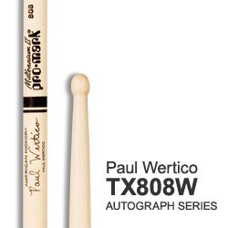 Pro Mark TX808W Par Baquetas Paul Wertico Hickory Wood. 1