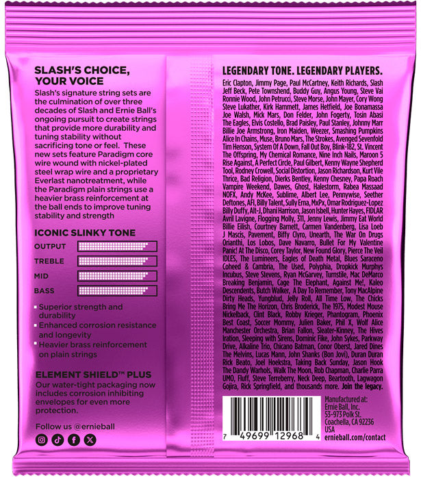 Ernie Ball 2200 Slash Signature Juego Cuerdas Guitarra Eléctrica 11-48 2