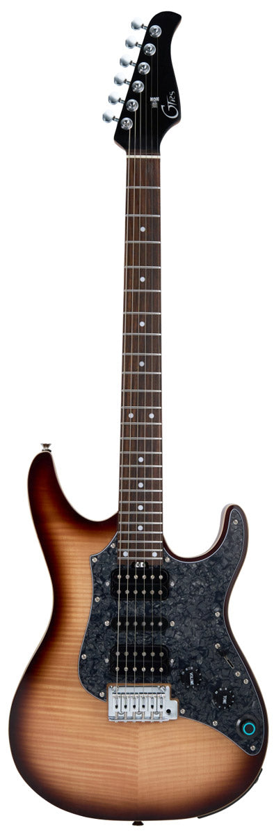 Mooer GTRS SL810 BRB Guitarra Eléctrica con Efectos Brown Burst 1