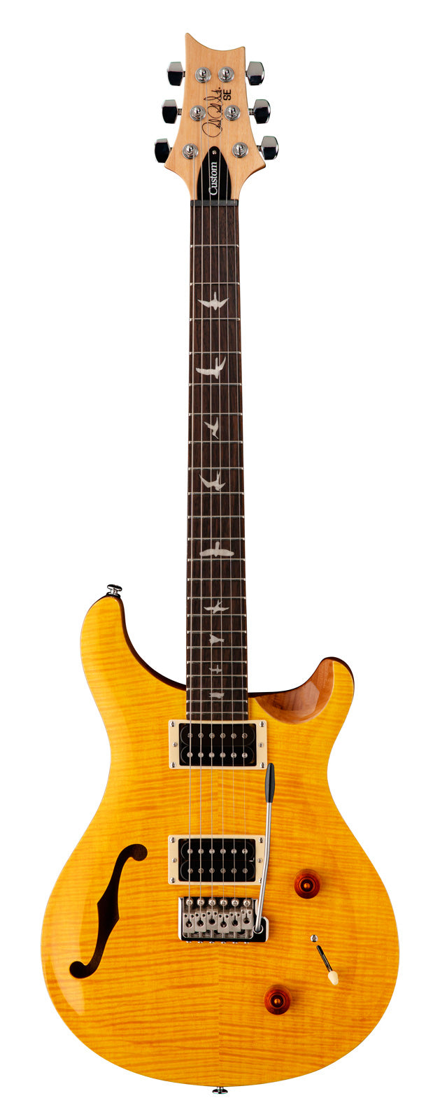 PRS SE Custom 22 Semihollow SY Guitarra Eléctrica Santana Yellow 1