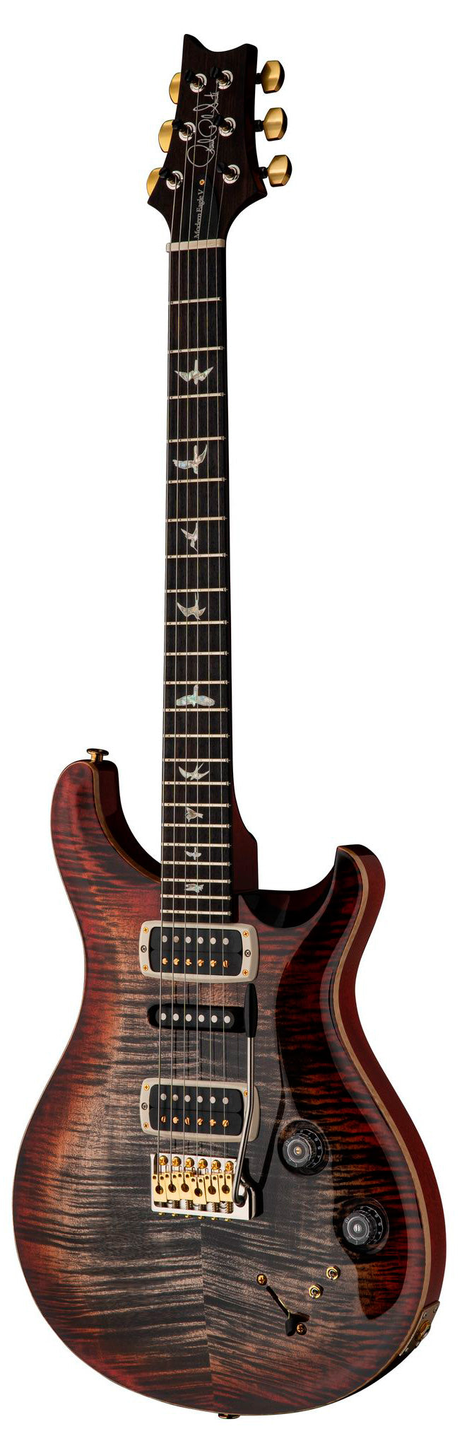 PRS Modern Eagle V CCHB Guitarra Eléctrica Charcoal Cherry Burst 2