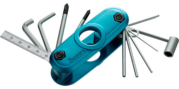 Ibanez MTZ11 Ama Multi Tool Herramientas para Guitarra y Bajo Aqua Blue Matte 1