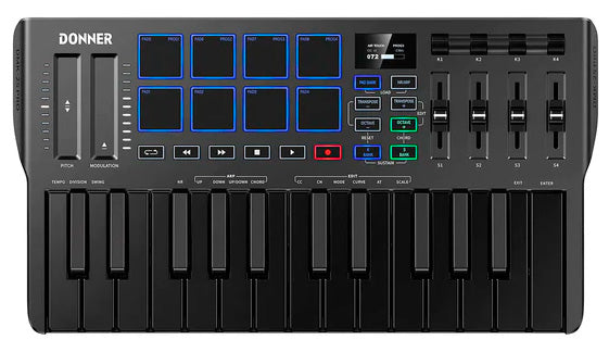 Donner DMK25 PRO Teclado Controlador Midi USB 25 Teclas 1