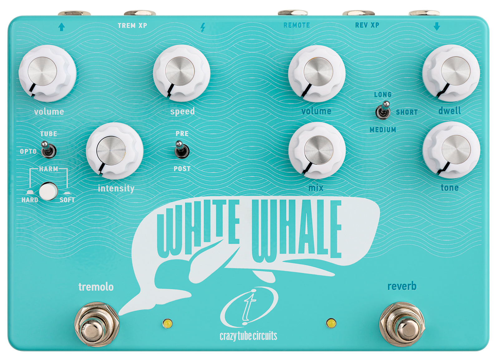 Crazy Tube Circuits White Whale v2 Pedal Reverb con Tremolo 1