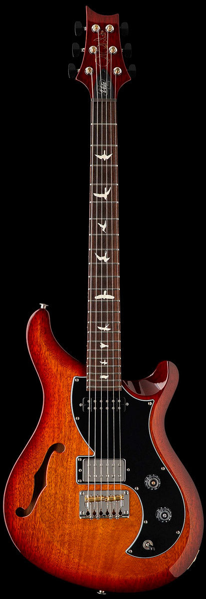 PRS S2 Vela SH 2026 DCS SemiHollow Guitarra Eléctrica Dark Cherry Sunburst 1