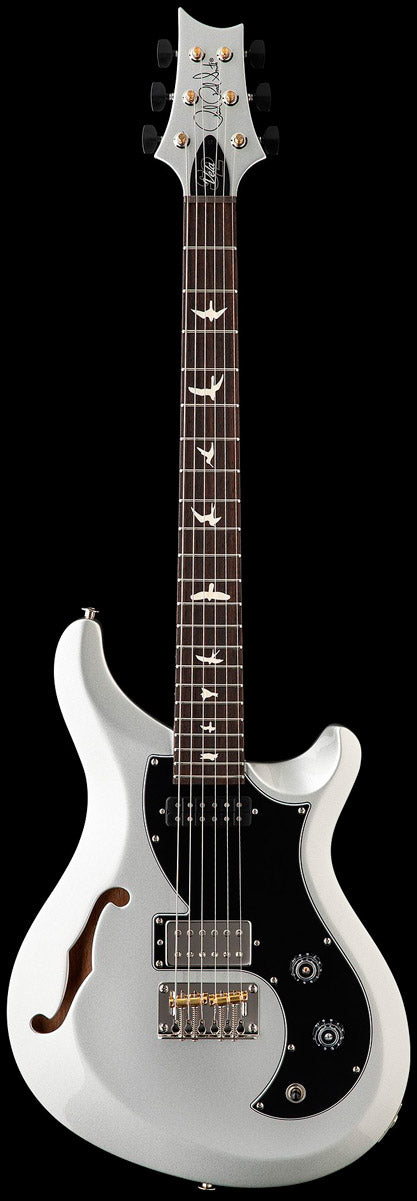 PRS S2 Vela SH 2026 PM SemiHollow Guitarra Eléctrica Platinum Metallic 1