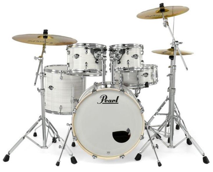 Pearl EXX705NBR C777 Export Batería Acústica con Herrajes y Platos Slipstream White 2