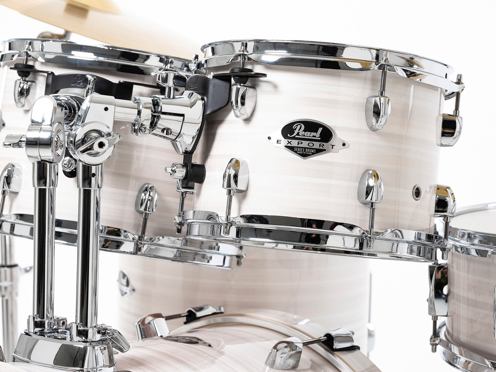 Pearl EXX705NBR C777 Export Batería Acústica con Herrajes y Platos Slipstream White 16