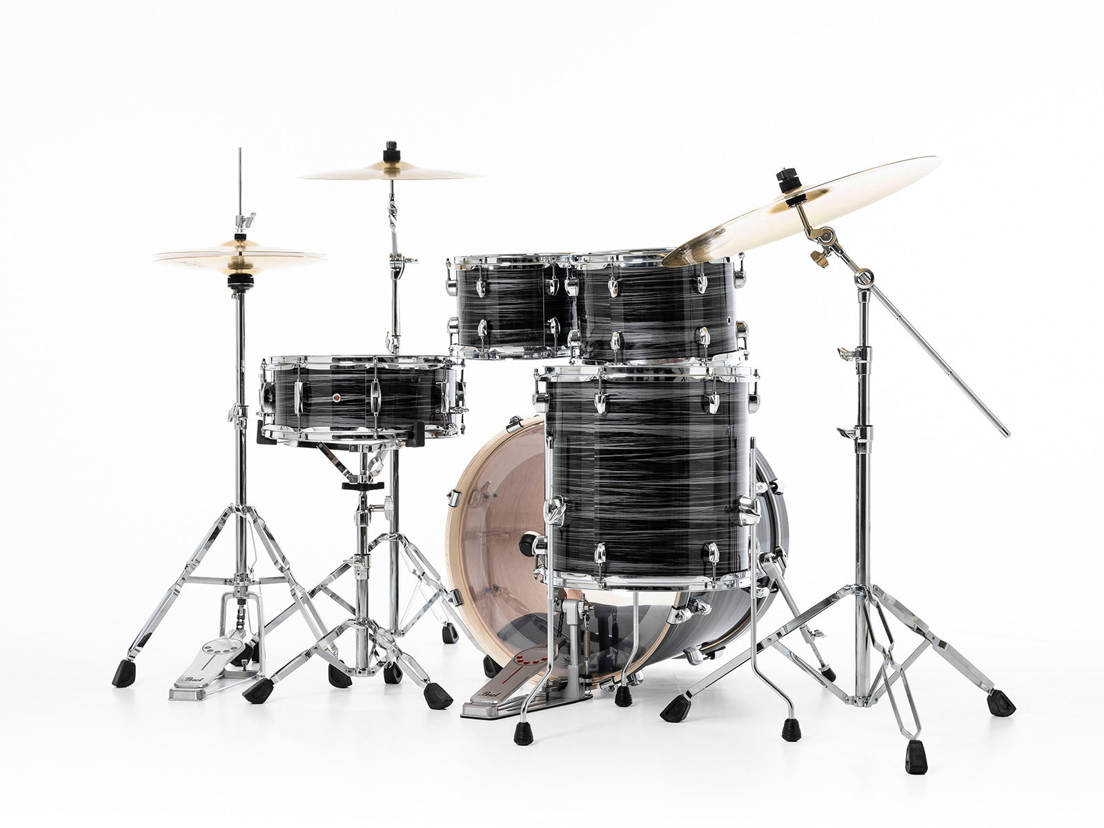 Pearl EXX705NBR C778 Export Batería Acústica con Herrajes y Platos Graphite Silver Twist 5