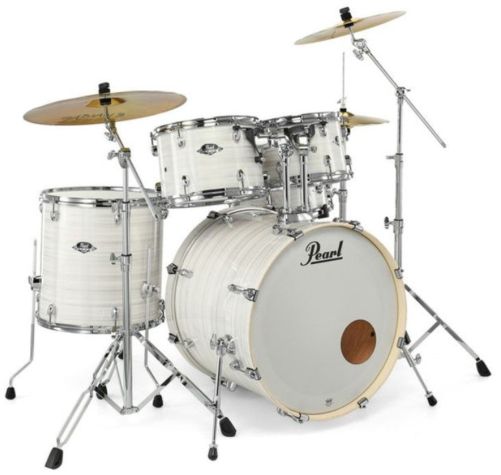 Pearl EXX725BR C777 Export Batería Acústica con Herrajes y Platos Slipstream White 1