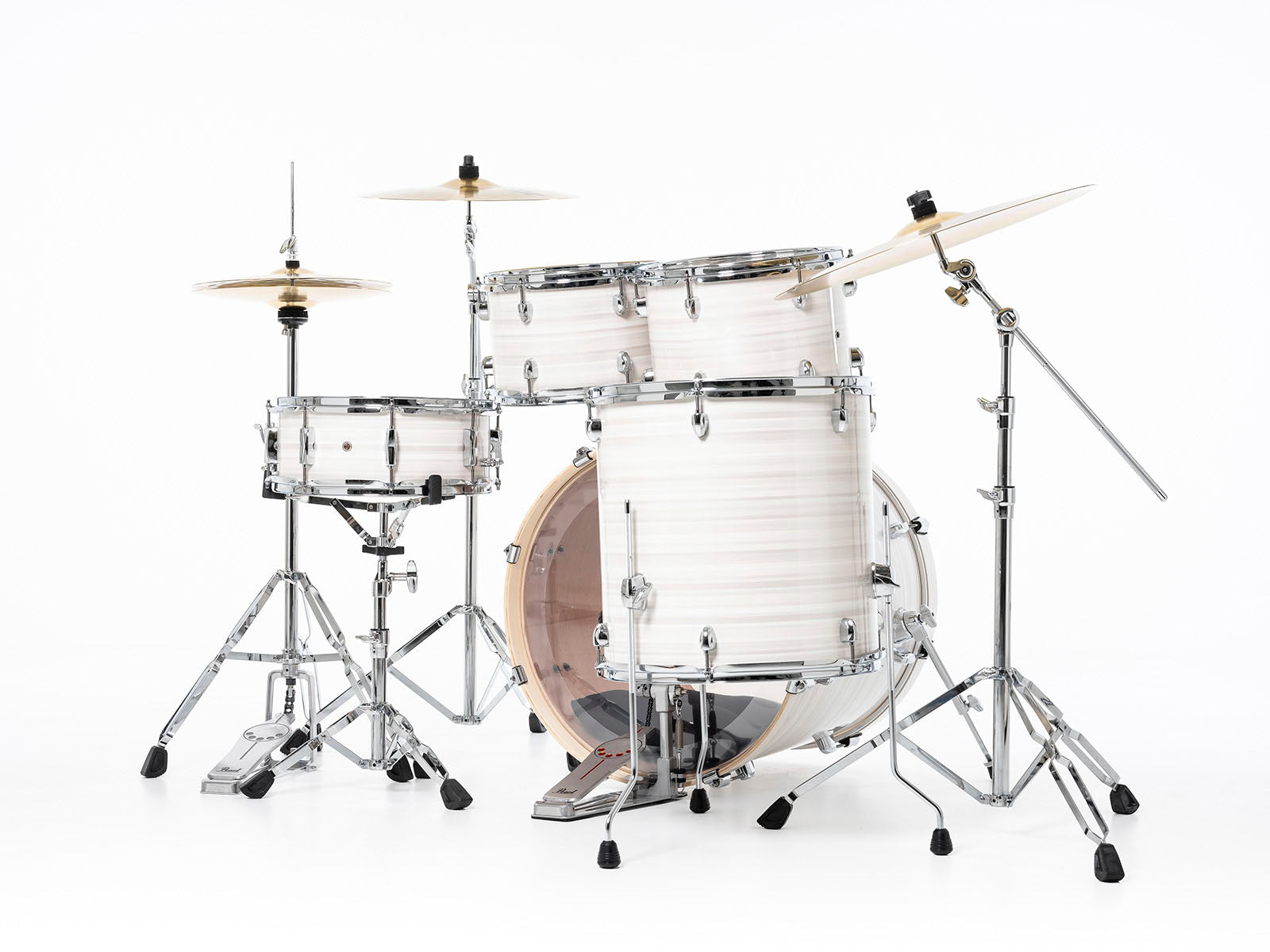 Pearl EXX725BR C777 Export Batería Acústica con Herrajes y Platos Slipstream White 5