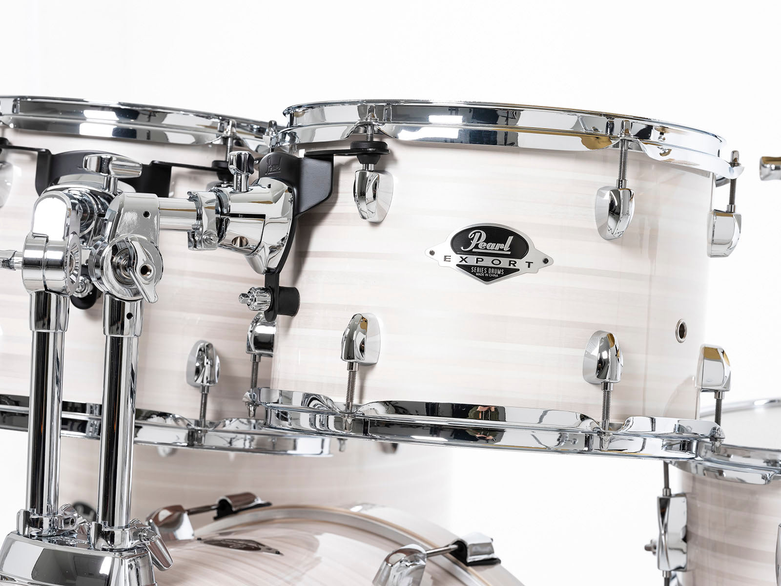 Pearl EXX725BR C777 Export Batería Acústica con Herrajes y Platos Slipstream White 16