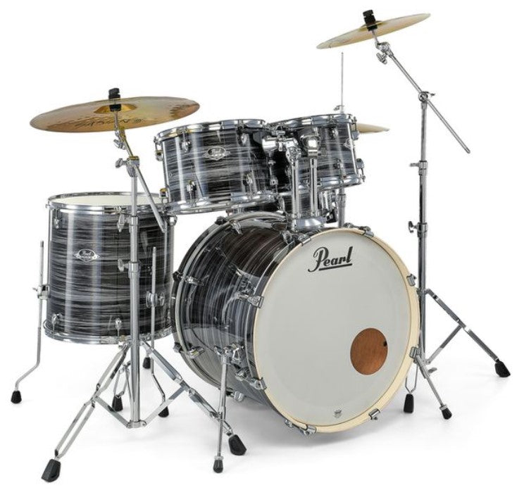 Pearl EXX725BR C778 Export Batería Acústica con Herrajes y Platos Graphite Silver Twist 1