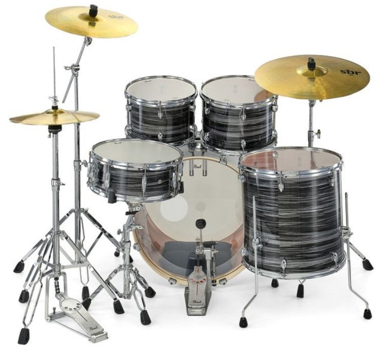 Pearl EXX725BR C778 Export Batería Acústica con Herrajes y Platos Graphite Silver Twist 5