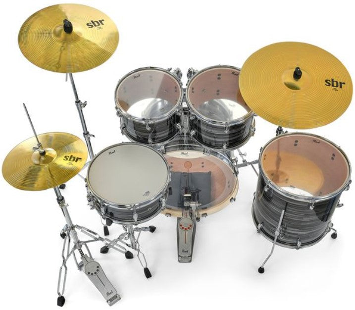 Pearl EXX725BR C778 Export Batería Acústica con Herrajes y Platos Graphite Silver Twist 6