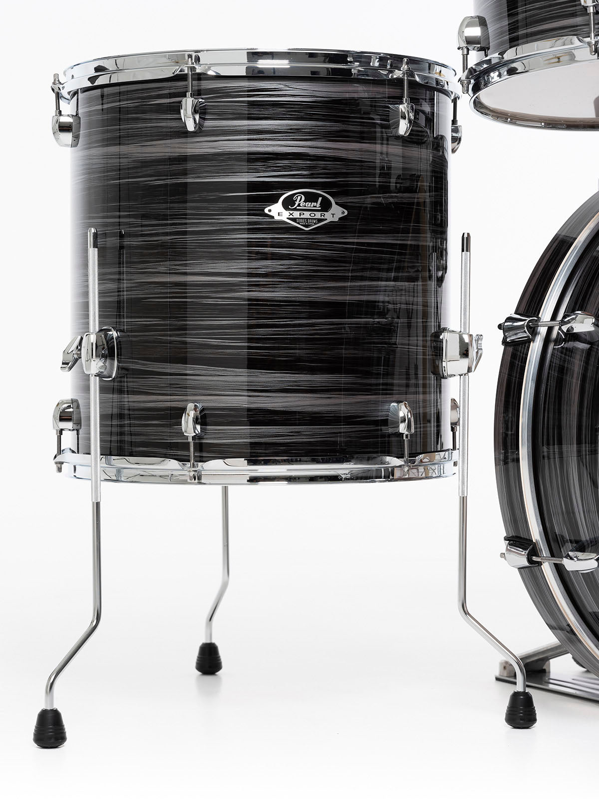 Pearl EXX725BR C778 Export Batería Acústica con Herrajes y Platos Graphite Silver Twist 20