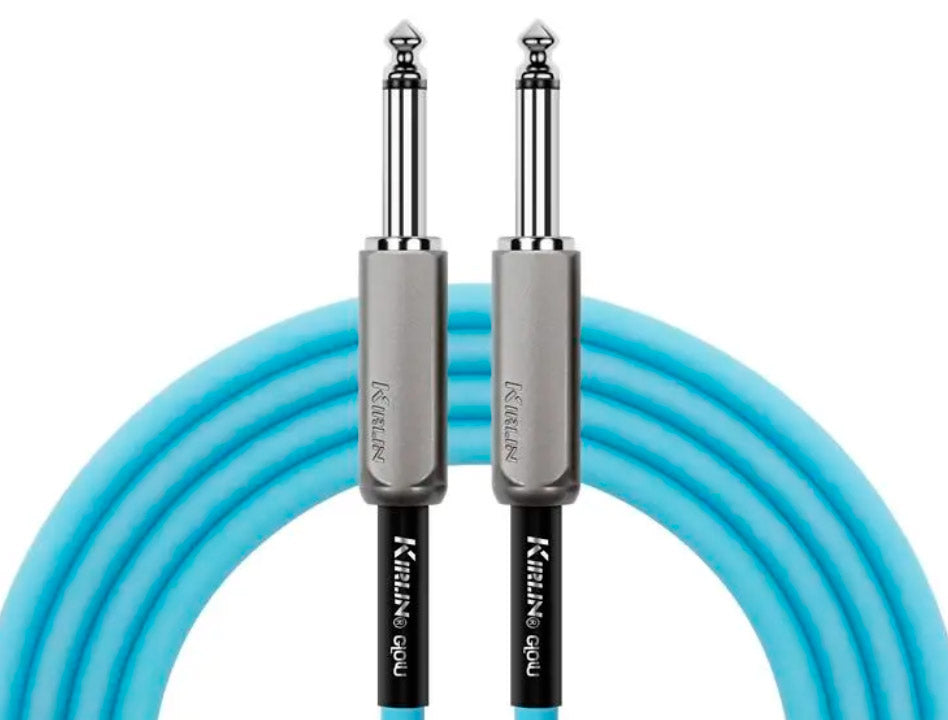 Auvisa IMGE221OM-3M Glow Cable Instrumento Jack 3 metros Ocean Mist 2