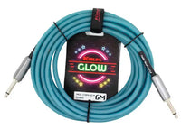 Auvisa IMGE221OM-6M Glow Cable Instrumento Jack 6 metros Ocean Mist 1