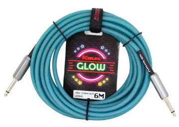 Auvisa IMGE221OM-6M Glow Cable Instrumento Jack 6 metros Ocean Mist 1