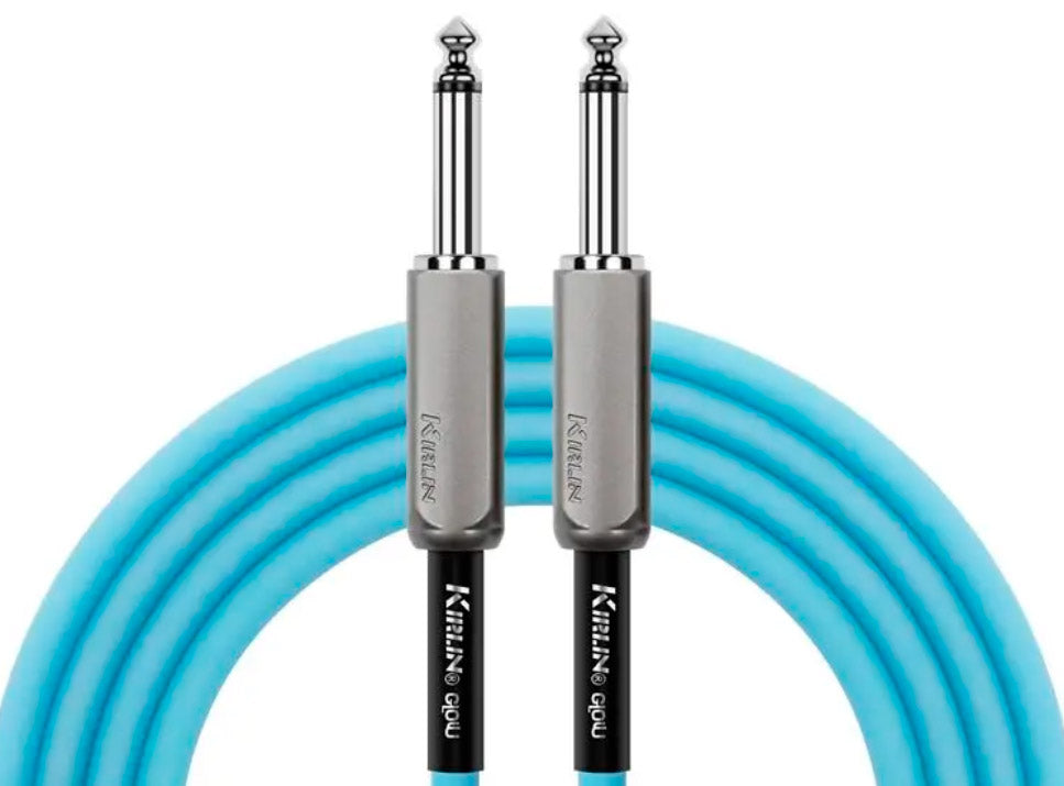 Auvisa IMGE221OM-6M Glow Cable Instrumento Jack 6 metros Ocean Mist 2