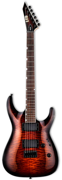 ESP LTD MH200QM HT DBS Guitarra Eléctrica Dark Brown Sunburst 1