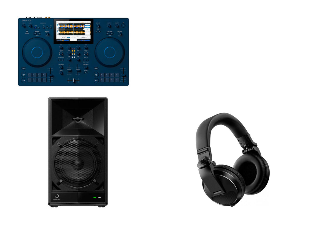 Alphatheta -Pack- Omnis Duo Sistema DJ+ Altavoz Wave Eight y Auriculares 1