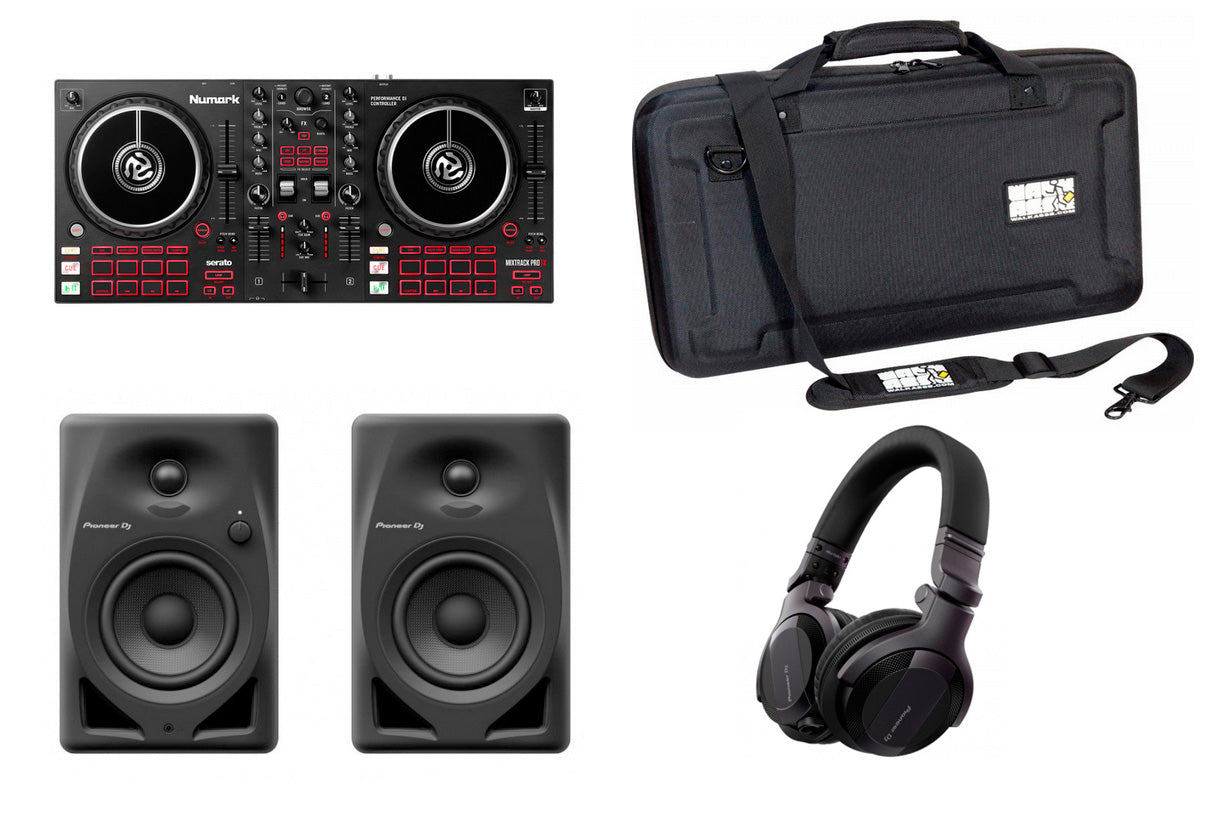 Numark -Pack- Mixtrack Pro Controlador DJ + Maleta + Monitores y Auriculares 1