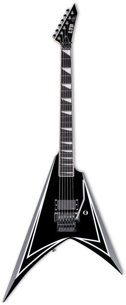 ESP LTD Sawtooth SE Alexi Laiho Guitarra Eléctrica Negra con Rayas Blancas 1