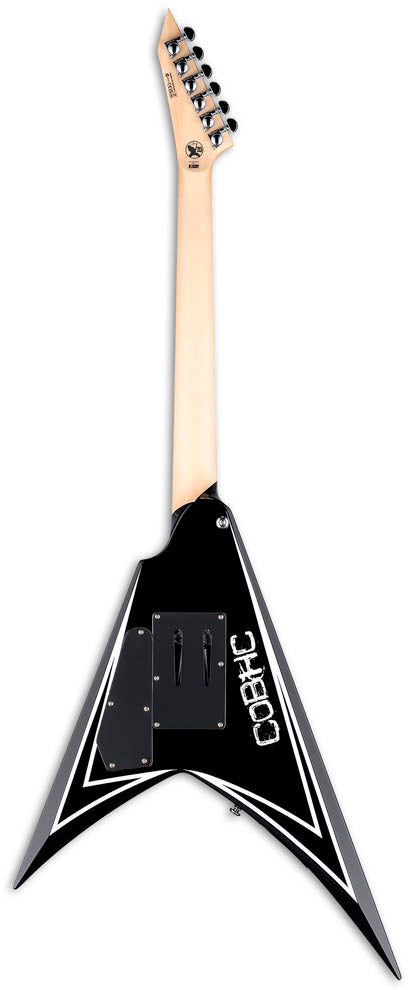 ESP LTD Sawtooth SE Alexi Laiho Guitarra Eléctrica Negra con Rayas Blancas 2
