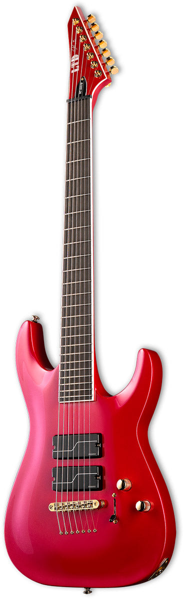 ESP LTD SC607 Baritone M Stephen Carpenter Guitarra Eléctrica 7 Cuerdas Magenta 3