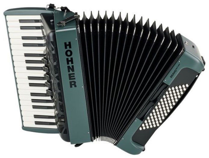 Hohner Bravo Mycolor III 72 Twilight Acordeón de Piano Cromático 2