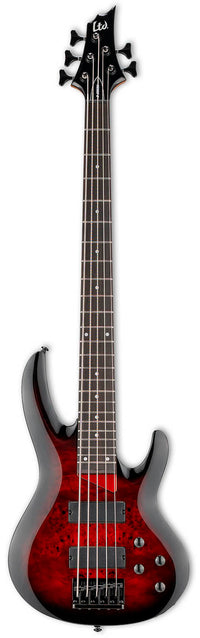 ESP LTD B205DX RB Bajo Eléctrico 5 Cuerdas Red Burst 1