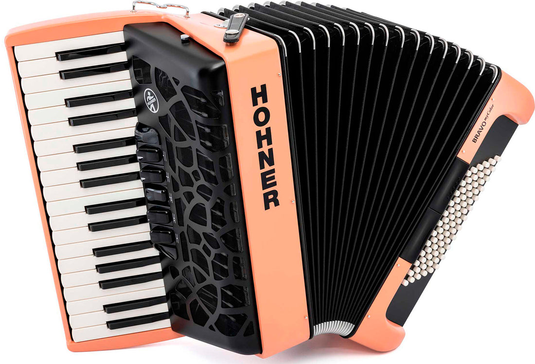 Hohner Bravo Mycolor III 72 Sunrise Acordeón de Piano Cromático 1