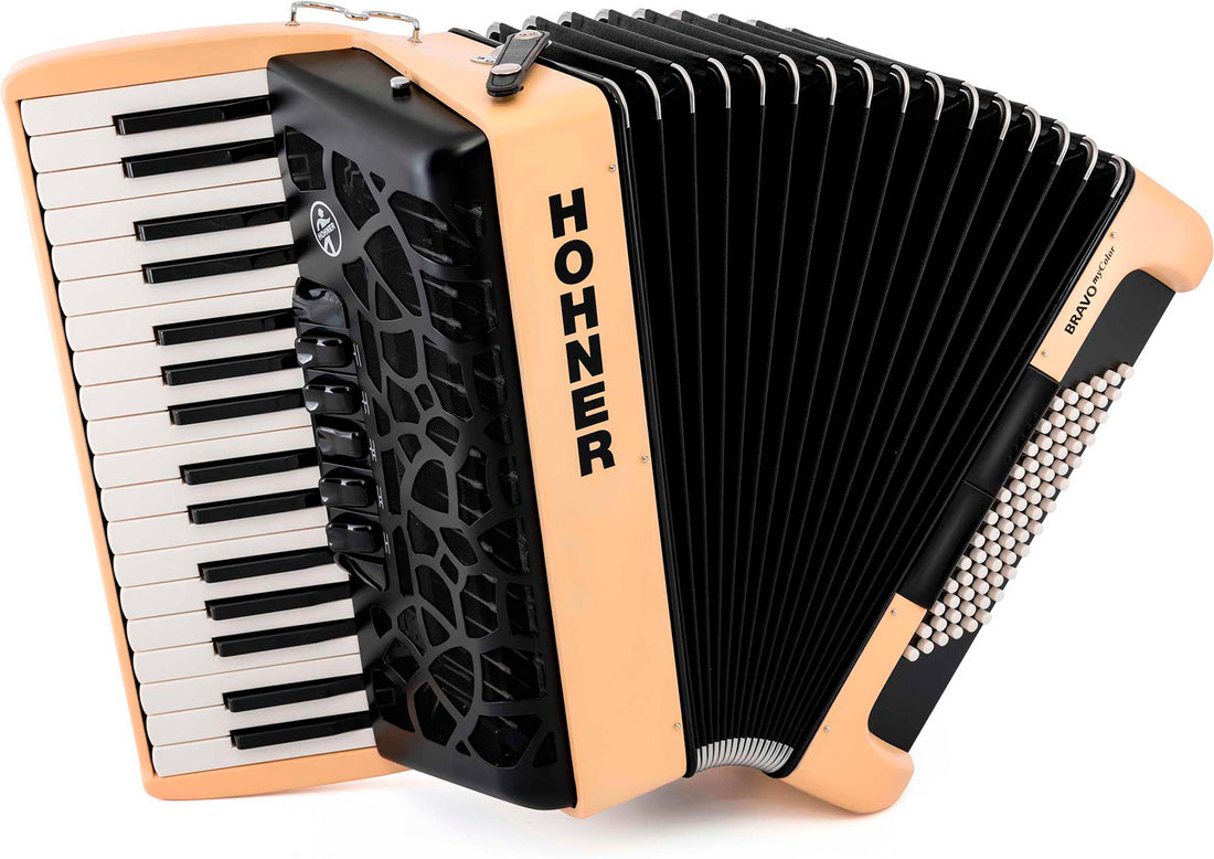 Hohner Bravo Mycolor III 72 Earth Acordeón de Piano Cromático 1