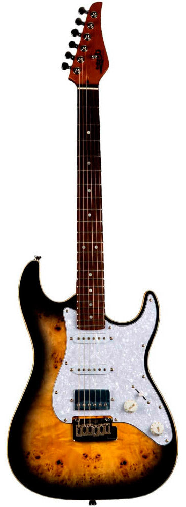 Jet Guitars JS450Q TBR RW Guitarra Eléctrica Transparent Brown 1