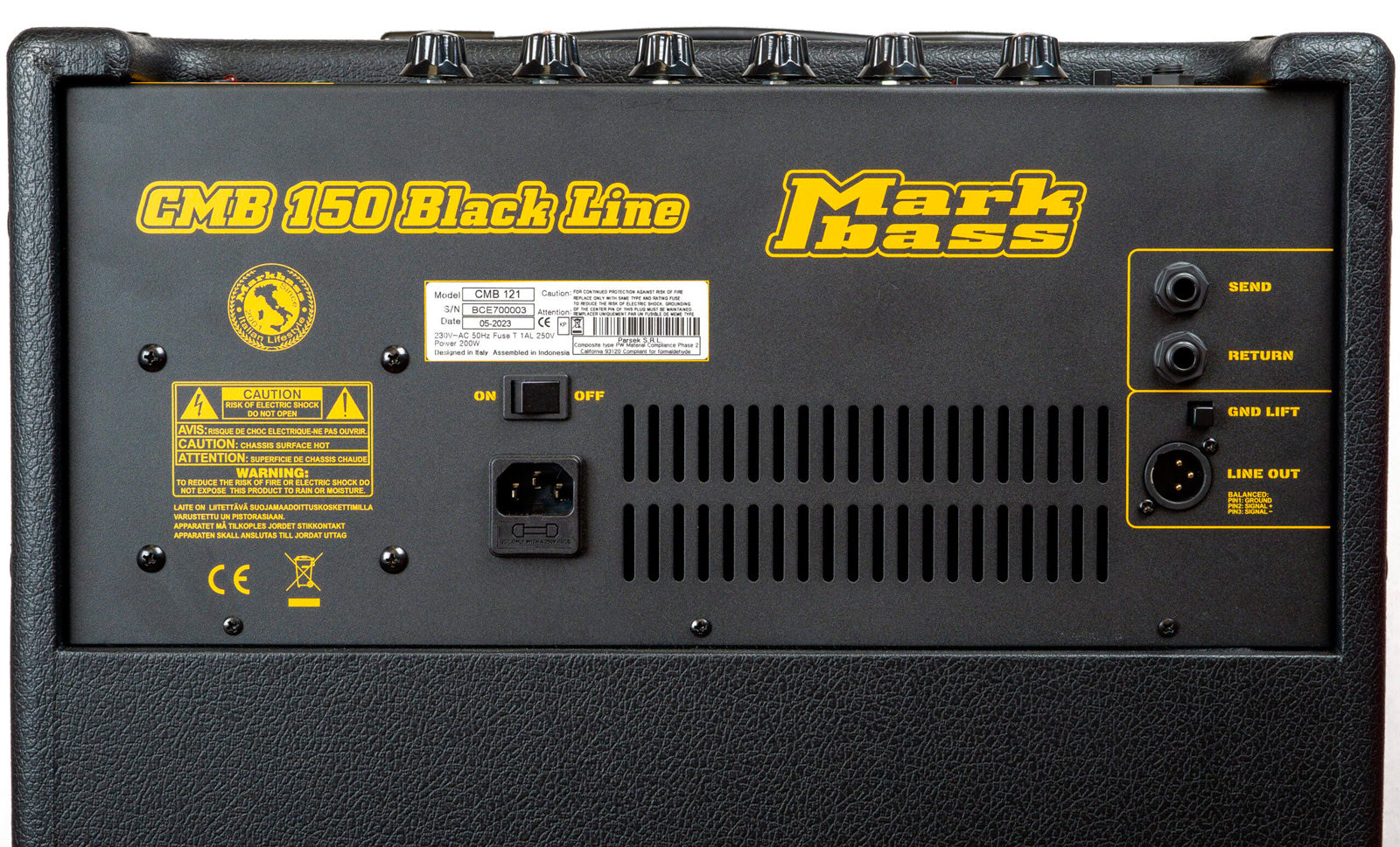 Markbass CMB151 Blackline Amplificador Bajo Eléctrico 4