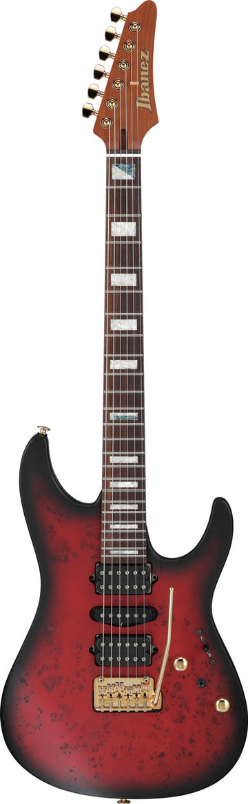 Ibanez Kiko300 RRT Kiko Loureiro Guitarra Eléctrica Ruby Red Sunburst 1