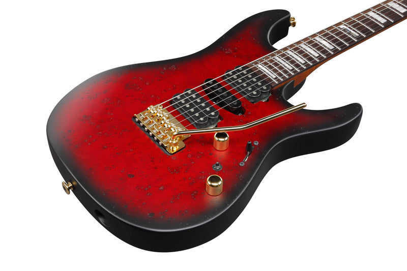 Ibanez Kiko300 RRT Kiko Loureiro Guitarra Eléctrica Ruby Red Sunburst 3
